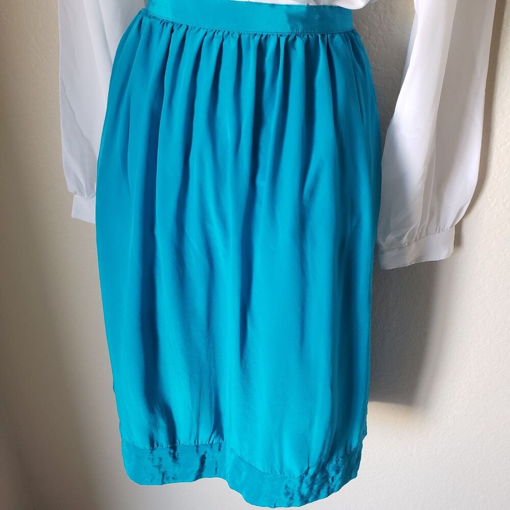 Silk High Waist Vintage Skirt